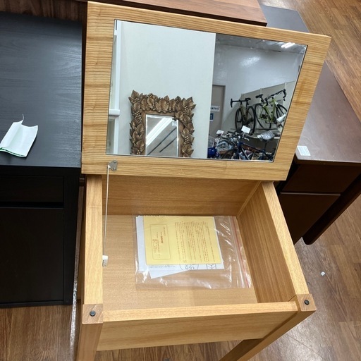 木製ドレッサー　無印良品　タモ材　9,900円