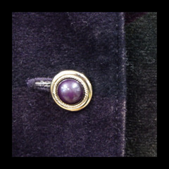 平成 レトロ 古着 ベロア調 90's シャツ ジャケット ブラウス 金色ボタン おしゃれ 秋 併売の画像