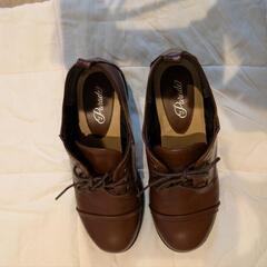 靴　厚底　マニッシュシューズ　美品　24.5cm