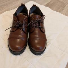 靴　厚底　マニッシュシューズ　美品　24.5cmの画像