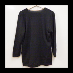 昭和 レトロ カーディガン 黒 金ボタン スリット 併売の画像