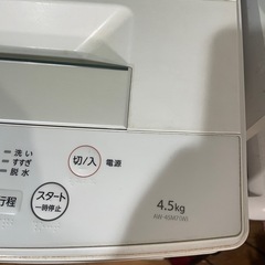 決まりました　
洗濯機 の画像