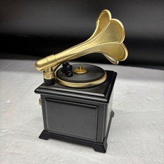 636 畜音機型オルゴール付 小物入れ ※浜田省吾の画像