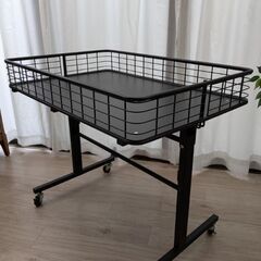 業務用折り畳みワゴン 平台ワゴン 店舗用什器① W90cmD60...
