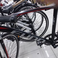 ★ジモティを見たで5％OFF★🚵新品未使用🚵700C🚵クロスバイク🚵6段階変速🚵ブラック🚵No.606の画像