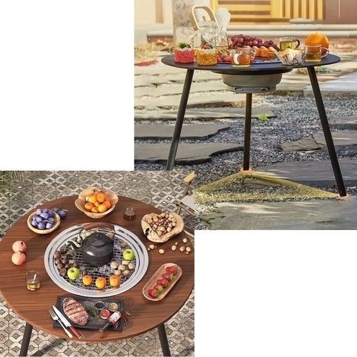 新品 アウトドアテーブル BBQテーブル 焼肉コンロ 焚き火