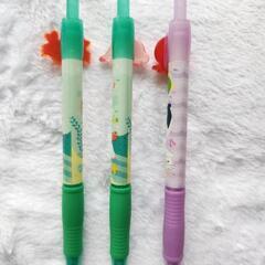 海の生き物の絵柄　ボールペンの画像
