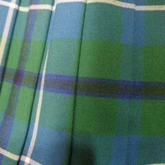 プリーツスカート　グリーンチェックの画像