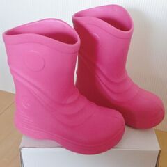 長靴　17cm　ピンク色の画像