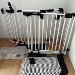 ベビーゲート　おくトビラ2台　日本育児　　　　