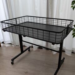 業務用折り畳みワゴン 平台ワゴン 店舗用什器② W90cmD60...