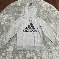 adidas SPORT ESSENTIALS M グレー パーカー