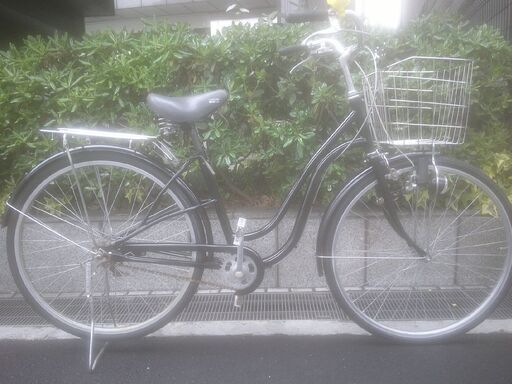 整備済み中古自転車26インチ税別￥8.980-軽快車ブラック423