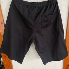 ハーフパンツ黒の画像