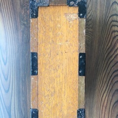 【レトロ雑貨】野村證券　木製貯金箱　※鍵無しの画像