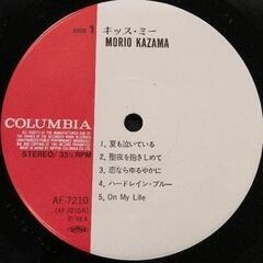 0423-310 レコード　風間杜夫/キッス・ミー /帯、ライナー付　※帯シミありの画像