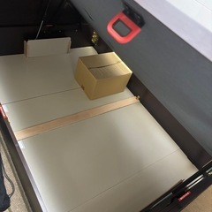  ニトリ ダブルベッド 収納ありの画像