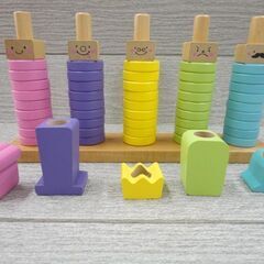 はじめてのつみき RING10 ウッディプッディ リング10 積み木 知育玩具 1.5歳～4歳頃 おもちゃ 西岡店の画像
