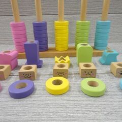 はじめてのつみき RING10 ウッディプッディ リング10 積み木 知育玩具 1.5歳～4歳頃 おもちゃ 西岡店の画像