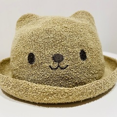 麦わら 帽子46 くまさん ベビー キャップ ぼうし 夏 くまみ...