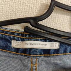 ザラ　ZARA ズボン　パンツ　デニム　ジーンズ　ジーパン　ワイドの画像