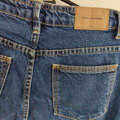 ザラ　ZARA ズボン　パンツ　デニム　ジーンズ　ジーパン　ワイドの画像