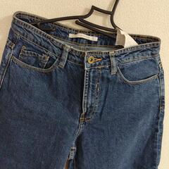 ザラ　ZARA ズボン　パンツ　デニム　ジーンズ　ジーパン　ワイドの画像