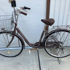 タイヤの写真は後ほど自転車26インチ前後タイヤ新品交換済オート