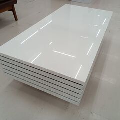*さらにお値段見直しました*★ジモティ割あり★ モリタインテリア テーブル ホワイト W110×D55×H32 クリーニング済み TC8326の画像