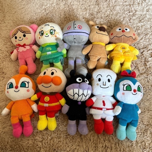 アンパンマンぬいぐるみセット (ym_yr529) 青山のおもちゃ