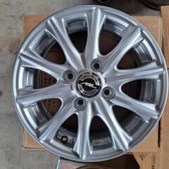 155/65R13 新品オールシーズンタイヤ、中古綺麗なアルミホイールの4本セットの画像