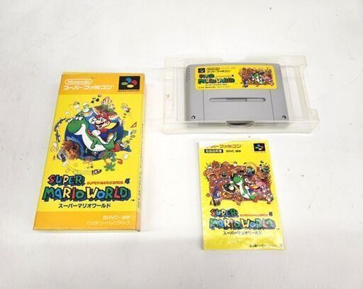 SFC スーパーファミコンソフト スーパーマリオワールド 箱 説明