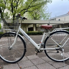 お歳暮 のし 大阪】27インチオートライト6段変速付きシティサイクル (あお 自転車本体