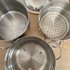 マイヤー　MEYER 両手鍋　パスタ　スチーマーの画像