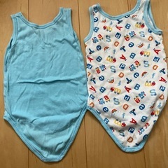 肌着　70センチ　タンクトップ　ロンパース　2点セット
　の画像
