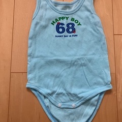 肌着　70センチ　タンクトップ　ロンパース　2点セット
　の画像