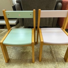 【リサイクルサービス八光】幅34.7㎝　ニトリ　オリーブ　キッズチェア