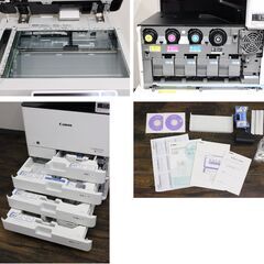 ≪U1216ジ≫ 通電/印刷OK CANON/キャノン フルカラー複合機 imageRUNNER ADVANCE DX C3730F 最大印刷サイズ/A3 総印刷ページ数/157,081枚 OA機器 コピー機 オフィス 現状品の画像