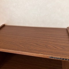 【0円✨美品✨】収納棚 3段ラック 大きめ 棚 収納 茶色　の画像