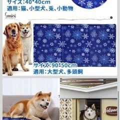 新品⭐️ 犬ひんやりマット 猫クールマット ペット用冷却シート 90×50cm ひえひえの画像