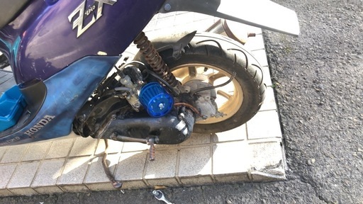 本物ライブディオzx平成仕様 (田中一人) 市立病院前のホンダの
