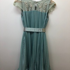 【値下げしました！】パールプリーツドレス　ミントグリーンの画像