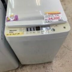 ID:597570　全自動洗濯機５．５ｋ　ハイセンス　２０２２年製