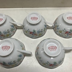 ☆値下げ☆I2504-651 NARUMI CHINA カップ&ソーサー 5客 バラ売り不可 中古美品の画像