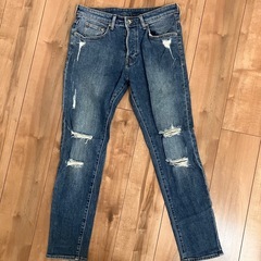 ダメージスキニージーンズ メンズ　