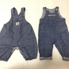 オーバーオール４枚＋トップス１枚の画像