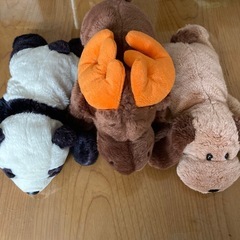 タイぬいぐるみ3体　