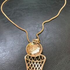 バスケットボールモチーフ ネックレス ゴールド チェーン メンズ レディースの画像