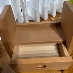 木製本棚/小物入れ『ほぼ未使用』の画像