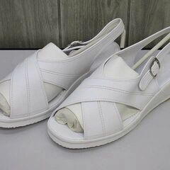 ss1584 未使用品　ナースシューズ　ナースサンダル　ホワイト...